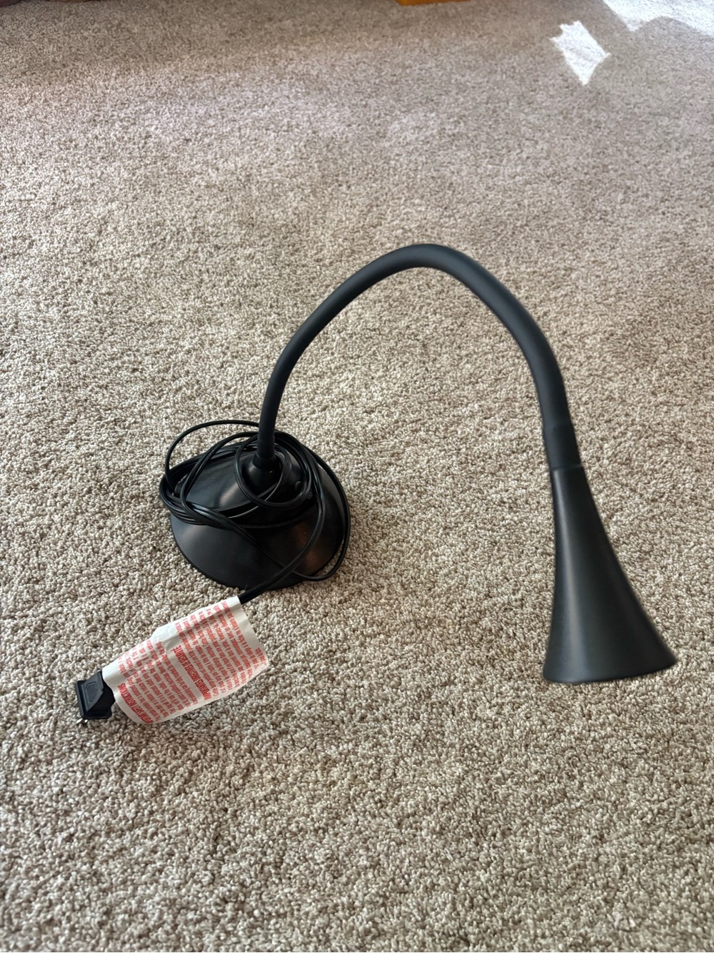Black Adjustable Tabletop Lamp